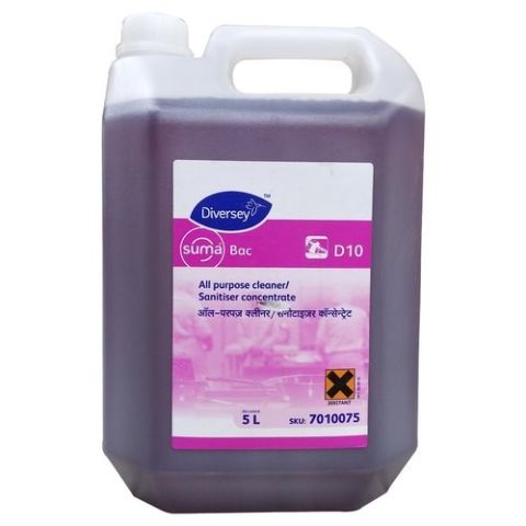 Diversey Suma Bac D10 Detergent 7010075 - 2 X 5 Ltrs