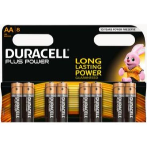 Duracell AA (LR6) Alkaline Battery (Pack of 8 pcs)