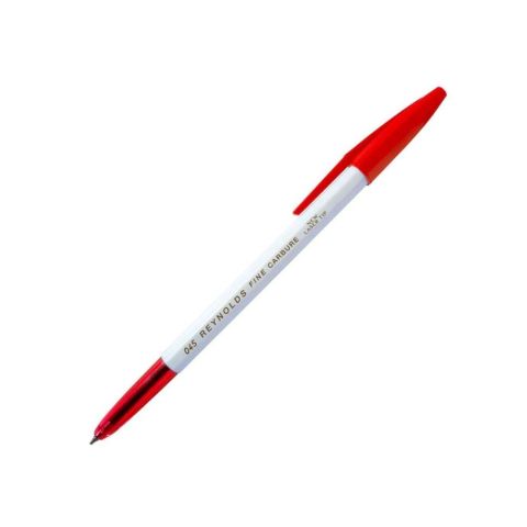 Reynolds 045 Fine Carbure Ball Pen Red - Pk Of 10