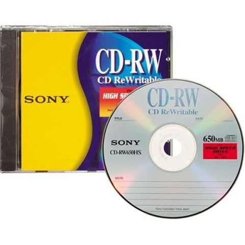 Sony Cd-Rw Jewel Case